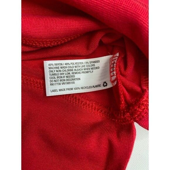 Isabel Maternity Shirt Top XL Santa Baby‎ Holiday Christmas Red Women's NEW - Picture 6 of 6